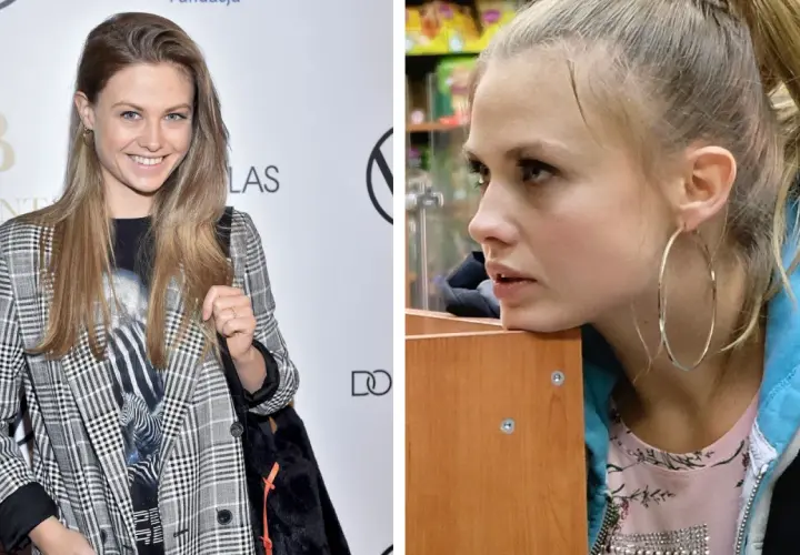 Anna Karczmarczyk w stylizacji na premierę. Aktorka znana z filmów i seriali, w tym "Na dobre i na złe".