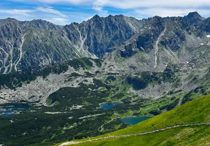 Piękne Tatry z widokiem na stawy. Idealne miejsce na 5-dniowy zakopane plan zwiedzania.