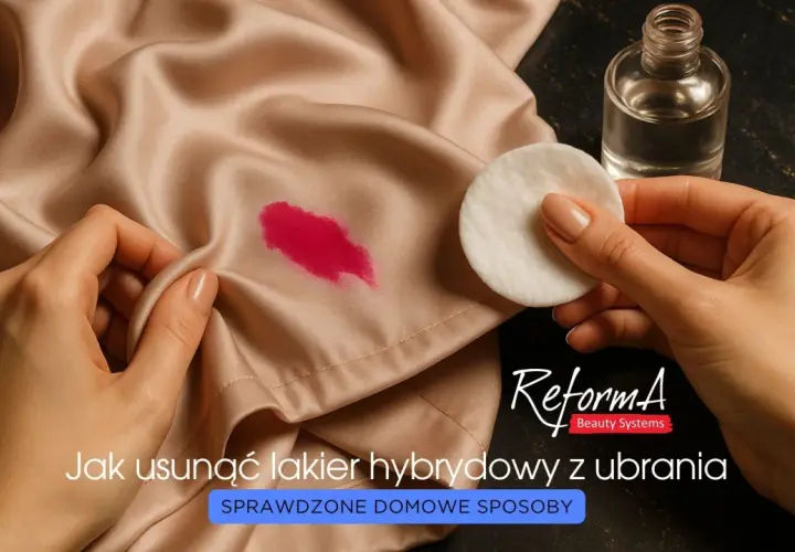 Plama z lakieru hybrydowego na jedwabiu. Płyn do paznokci i wacik pomogą dowiedzieć się, czym zmyć lakier hybrydowy z ubrania.