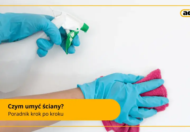 Rękawiczki i środek czyszczący w sprayu pomogą Ci dowiedzieć się, czym umyć ściany przed malowaniem. Czysta ściana to podstawa udanego remontu.