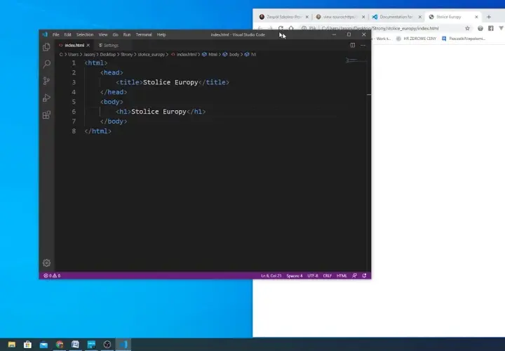Jak łatwo zapisać stronę internetową w HTML i edytować ją lokalnie