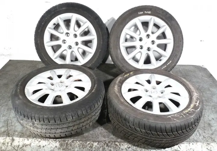 Cztery felgi aluminiowe do Opla Astry H. Rozstaw śrub 5x110. Idealne na zimę i lato.