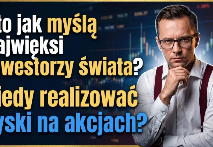 Mężczyzna w okularach zastanawia się nad dynamiką wzrostu na wykresie giełdowym. Jak myśleć jak najwięksi inwestorzy?