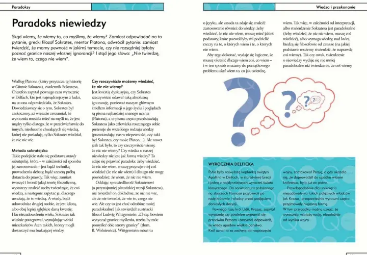 Sokrates i jego paradoks niewiedzy: czy wiedząc, że nic nie wiemy, już coś wiemy?