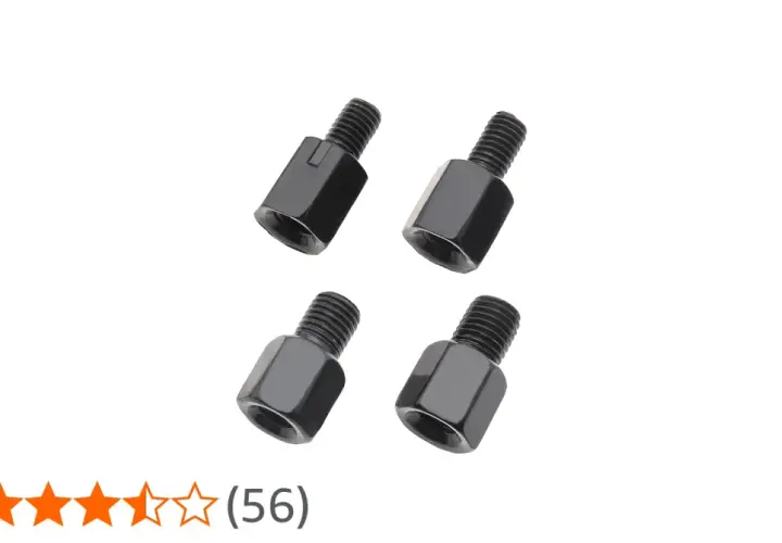 Set di 4 adattatori specchietti moto da 10 a 8 mm, ideali per personalizzare la tua moto.