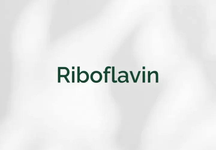 Riboflavin, auch bekannt als Vitamin B2, spielt eine wichtige Rolle bei der körpereigenen Entgiftung und unterstützt Stoffwechselprozesse.