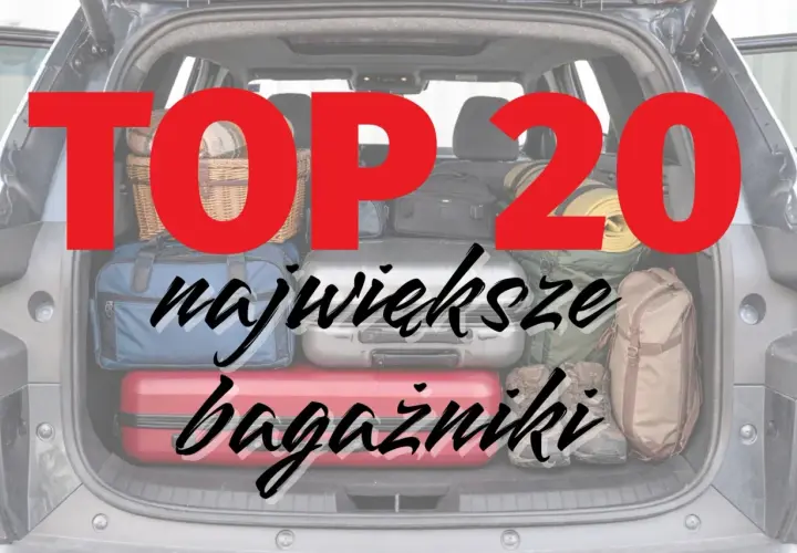 Otwarty bagażnik SUV-a wypełniony po brzegi walizkami i torbami. TOP 20 największych bagażników.
