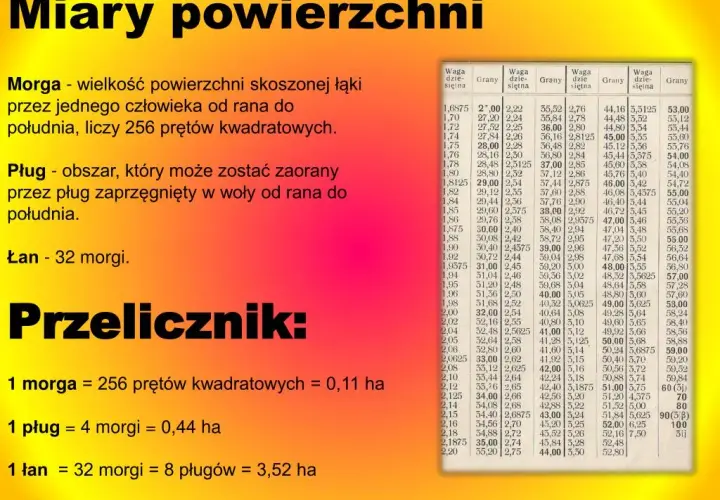 Morga na hektary: Precyzyjne przeliczanie jednostek powierzchni