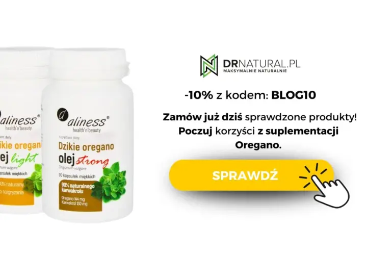 Olej z oregano kapsułki jak stosować? Dwa rodzaje suplementu Aliness: "olej light" i "olej strong". Sprawdź korzyści!