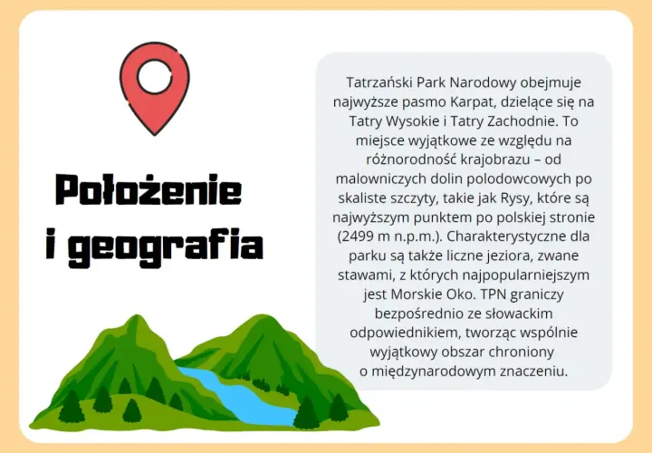 Tatrzański Park Narodowy to wyjątkowy krajobrazowo park narodowy i krajobrazowy z malowniczymi dolinami, skalistymi szczytami i jeziorami.
