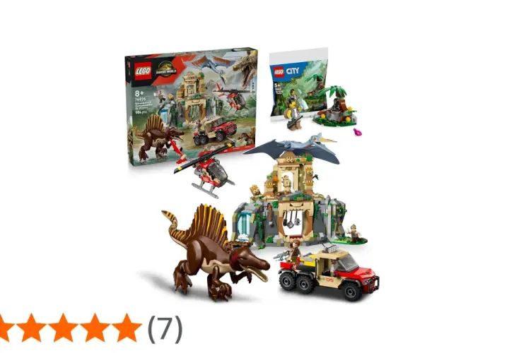 LEGO 76976: Spinosaurus & Air Mission. Ein spannendes Set mit Dinosauriern, Fahrzeugen und einer Flugmission.