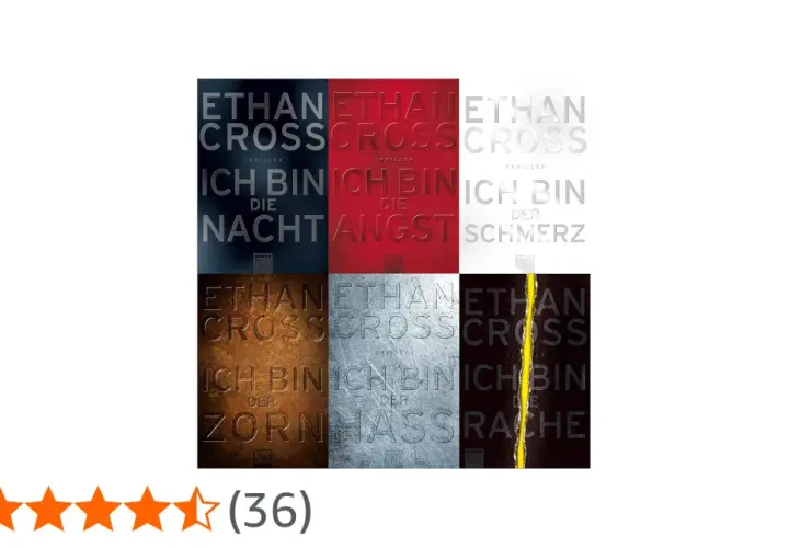 Cover der Ethan Cross Shepherd-Reihe Teil 7: "Ich bin der Zorn, Hass, Rache". Thriller-Reihe.