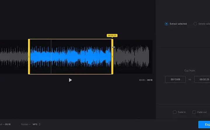 Przycinacz muzyki: Jak szybko edytować utwory audio online