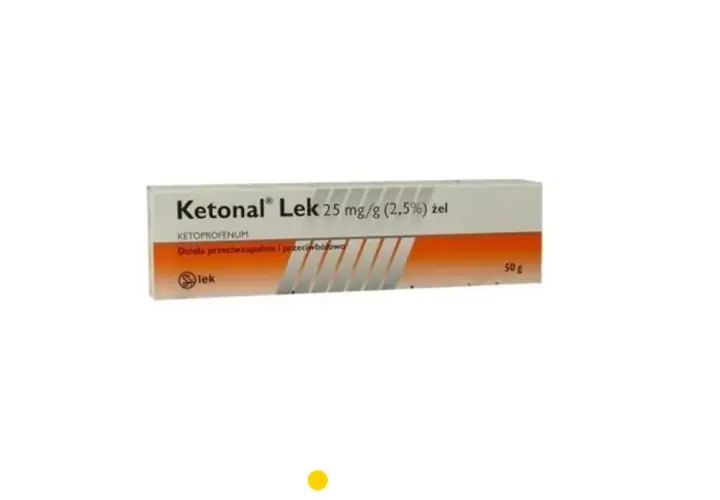 Ketonal Lek 25 mg/g żel, dostępny bez recepty, to lek przeciwzapalny i przeciwbólowy w tubce 50g.
