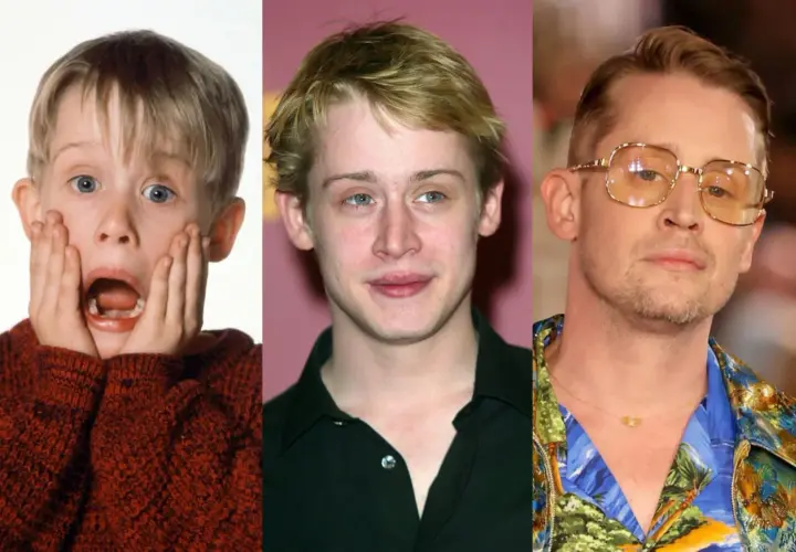 Macaulay Culkin jako Kevin McCallister w filmie "Kevin sam w domu" na przestrzeni lat.