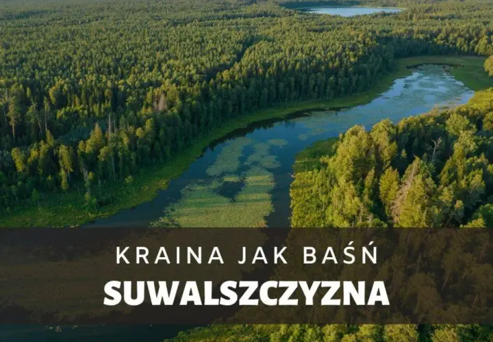 Malownicze jeziora i lasy Suwalszczyzny, kraina jak baśń.