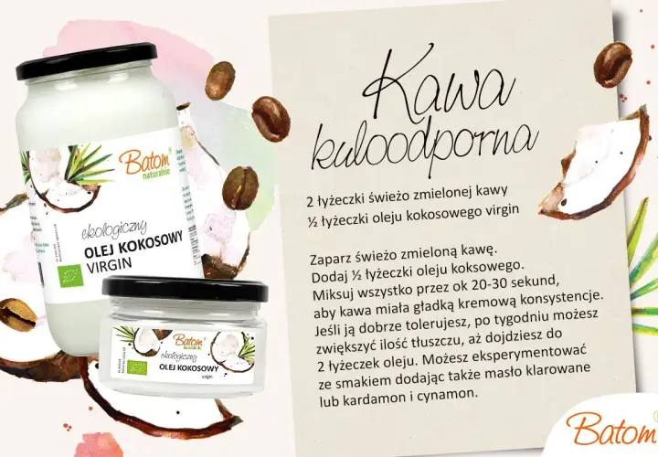 Kawa kuloodporna z olejem kokosowym. Przepis na kremową kawę, z uwagą na skutki uboczne i tolerancję.
