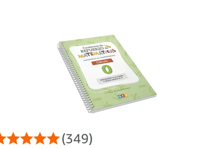 Cuaderno de matemáticas GEU para imprimir, nivel Cálculo 0, ideal para iniciación a la suma y resta.