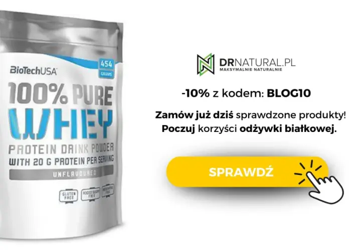 Opakowanie odżywki białkowej 100% Pure Whey, idealnej jako suplementy na regenerację. Zamów z rabatem!