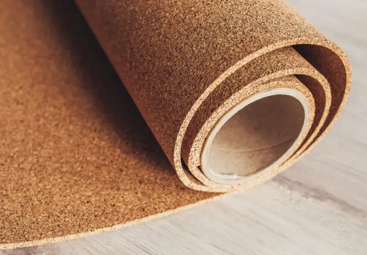 Rotoli di sughero per insonorizzare, materiale naturale e versatile per isolare acusticamente.