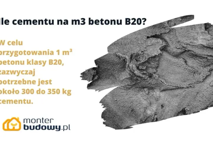 Ile cementu potrzebujesz do betonu B20? Sprawdź proporcje i wskazówki