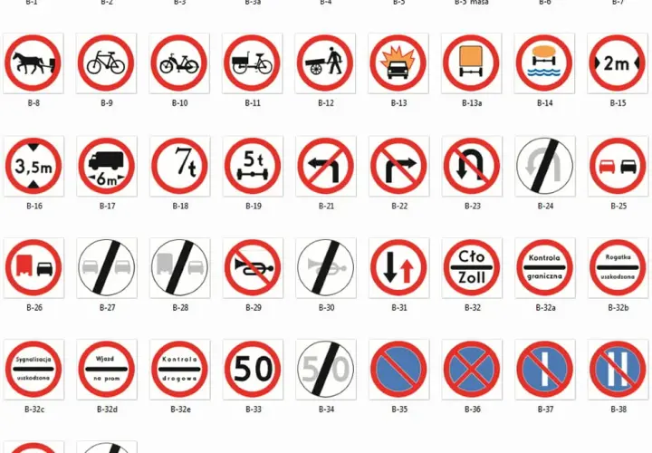 Biały znak z czarną kreską - co oznacza na drodze?