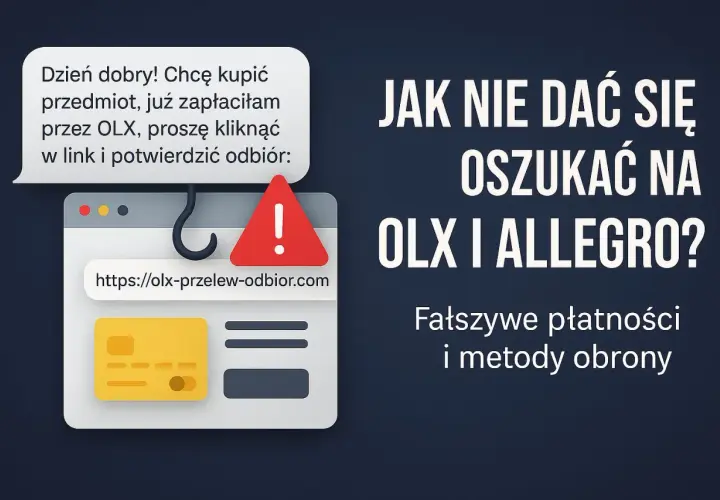 Ostrzeżenie przed fałszywymi sklepami internetowymi i metodami oszustwa na OLX i Allegro. Lista zagrożeń.