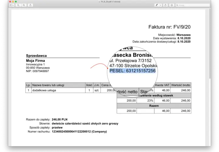 Gdzie dokładnie znaleźć plus kod 5 na fakturze i dlaczego to ważne?