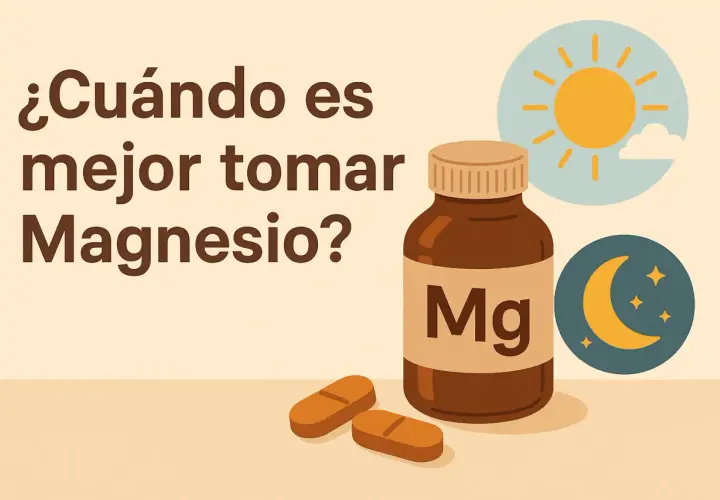 ¿Cuándo es mejor tomar Magnesio? Descubre cuánto magnesio tomar al día para tu bienestar.