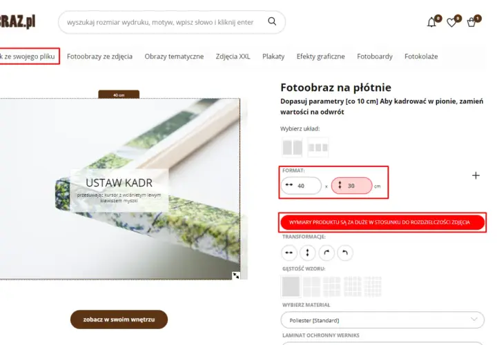 Jaki format zdjęcia do wywołania, aby uniknąć słabej jakości druku?
