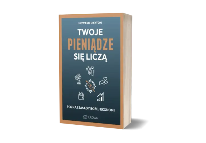 Okładka książki "Twoje pieniądze się liczą" Howarda Dayton'a, jedna z najlepszych książek o finansach, z ikonami symbolizującymi zarządzanie pieniędzmi.
