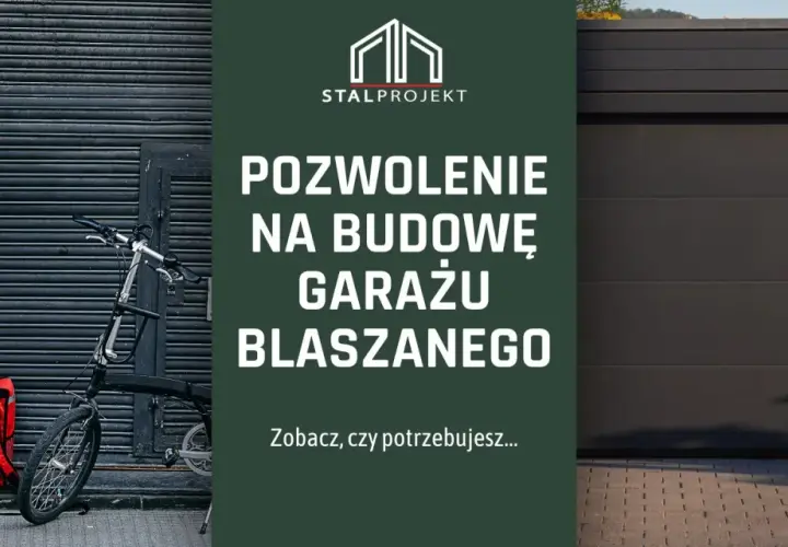 Pozwolenie na budowę garażu blaszanego - dowiedz się, czy musisz je zgłaszać. Kobieta z rowerem i torbą czeka przed ciemną bramą.
