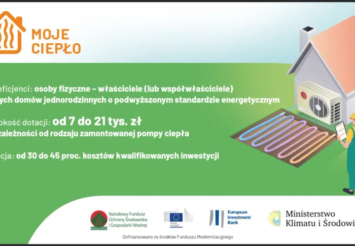 Dofinansowanie do pompy ciepła dla nowych domów jednorodzinnych. Dotacja od 7 do 21 tys. zł.