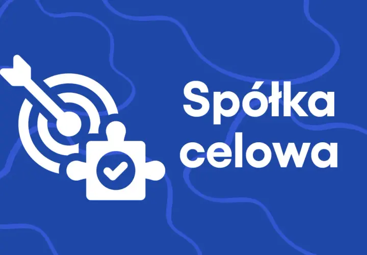 Grafika wyjaśnia, spv co to jest: spółka celowa jako element układanki trafiający w cel.
