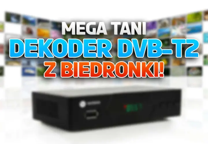 Mega tani dekoder DVB-T2 z Biedronki! Idealny wybór, jeśli szukasz, jaki dekoder do telewizji naziemnej kupić.