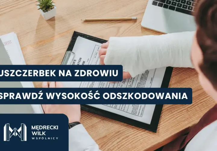 Złamana ręka na formularzu. Dowiedz się, ile czasu na zgłoszenie szkody zdrowotnej masz, by sprawdzić wysokość odszkodowania.