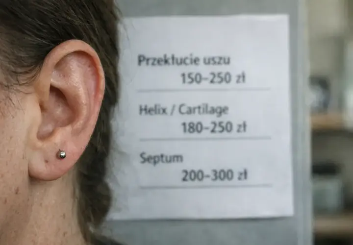 Ile kosztuje piercing ucha? Cennik, ukryte koszty i bezpieczeństwo