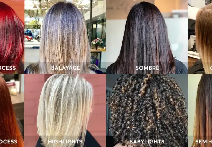 Ocho estilos de cabello teñido: Single Process, Balayage, Sombré, Ombré, Double Process, Highlights, Babylights y Semi-Permanent. Descubre qué es matizar el pelo.