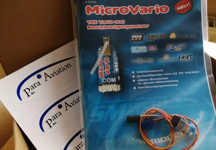 MicroVario TEK Vario und Beschleunigungssensor, ideal für präzise Höhenmessung und Telemetrie.