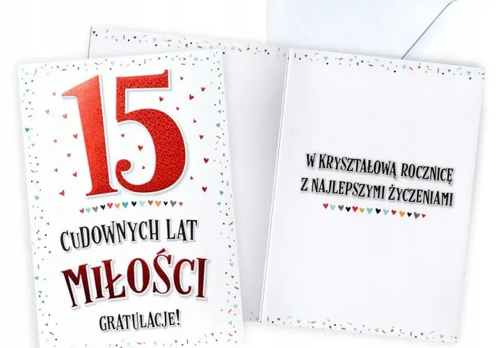 Kryształowe Gody: Jak świętować 15. rocznicę ślubu?