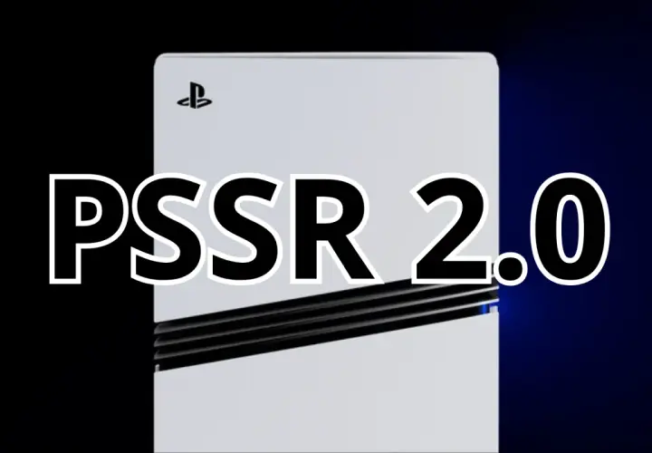 Biała konsola PlayStation z napisem PSSR 2.0.