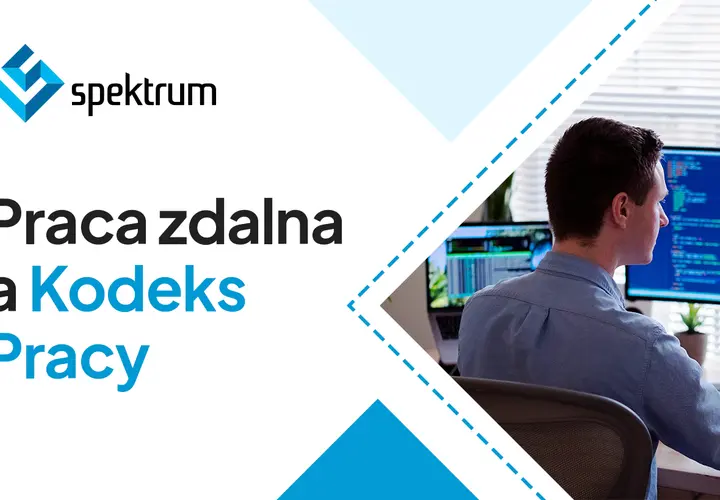 Praca zdalna a Kodeks Pracy: młody mężczyzna programuje przy biurku, analizując kod na monitorze.