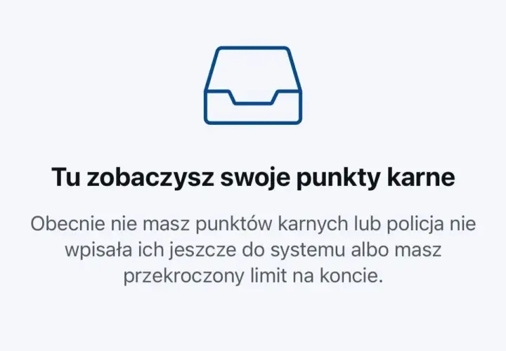 Tu sprawdzisz ile punktów karnych za przekroczenie prędkości masz na koncie. Obecnie brak wpisów lub limit na wyczerpaniu.