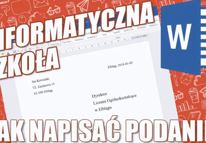 Jak napisać podanie do LO? Wzór i porady krok po kroku