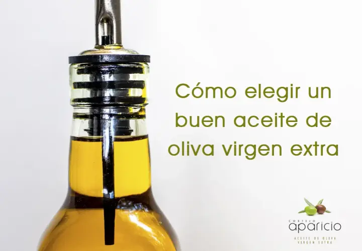 Aceite de oliva virgen extra en una botella. Descubre qué variedad de aceituna da mejor aceite para tu cocina.