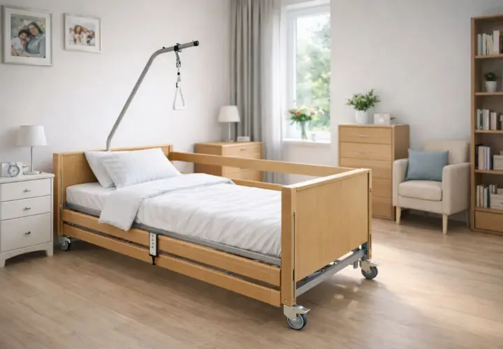 Łóżko rehabilitacyjne z wysięgnikiem. Dowiedz się, ile wynosi dofinansowanie do łóżka rehabilitacyjnego, by zapewnić komfort i bezpieczeństwo.