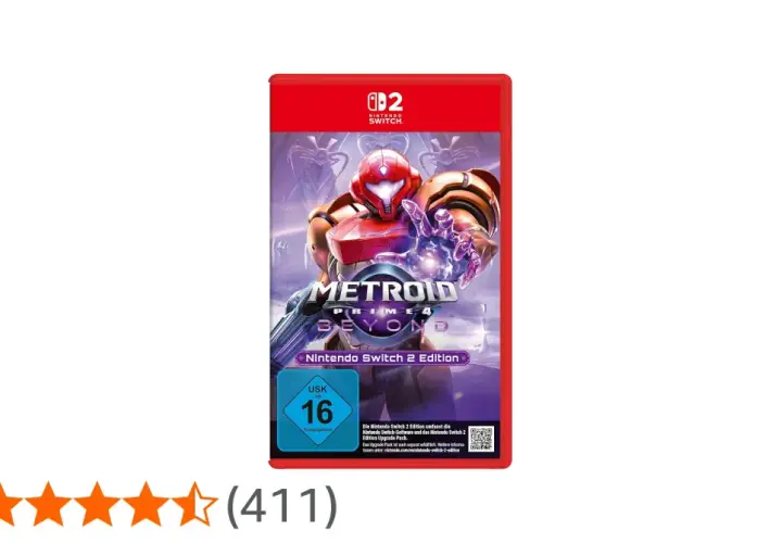 Samus Aran im Metroid Prime 4: Beyond-Cover für Nintendo Switch.