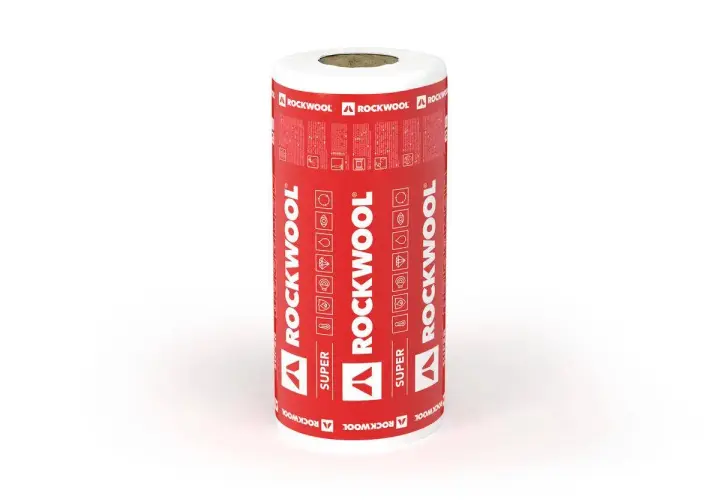 Rolka wełny skalnej Rockwool Super. Idealna do izolacji termicznej i akustycznej.