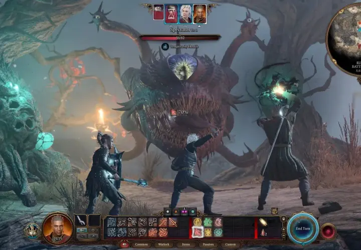 Drużyna walczy z potworem w Baldur's Gate 3. Ten poradnik pomoże Ci pokonać Spectatora.
