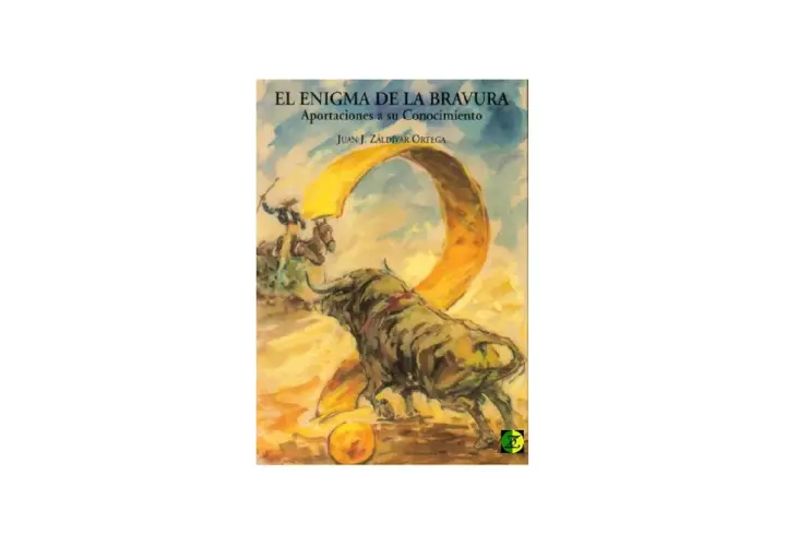 Ilustración de un toro bravo y un jinete, con el título "El enigma de la bravura", que evoca el origen de los toros.
